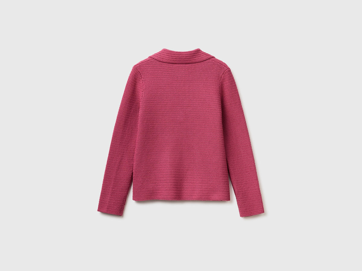 Blazer in maglia 100% cotone
