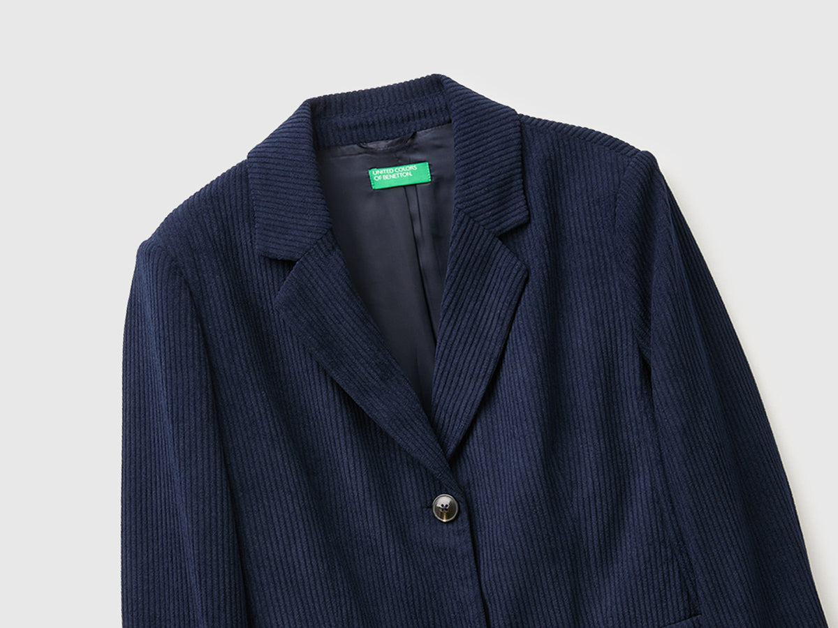 Blazer in velluto a costine