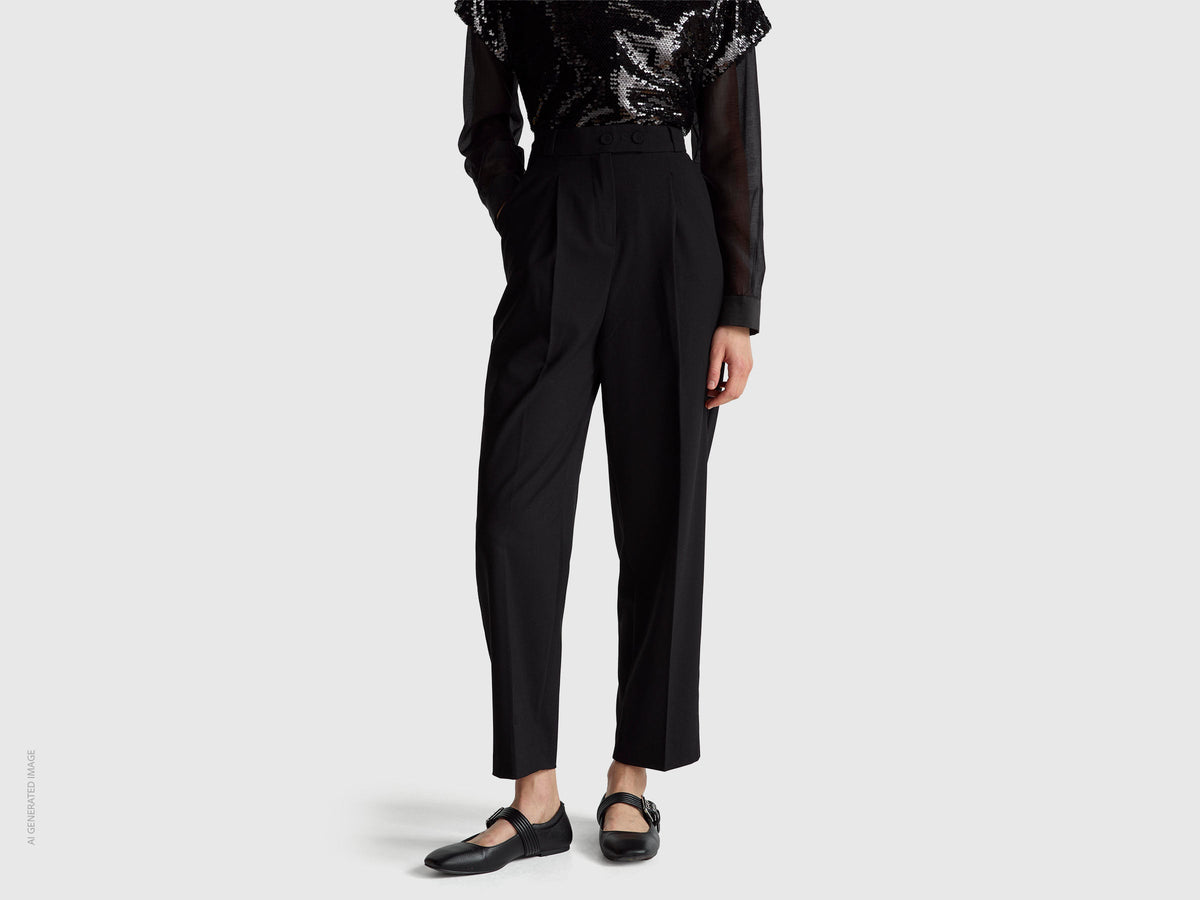 Pantaloni carrot fit