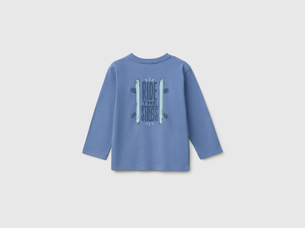 T-shirt con stampa in cotone bio