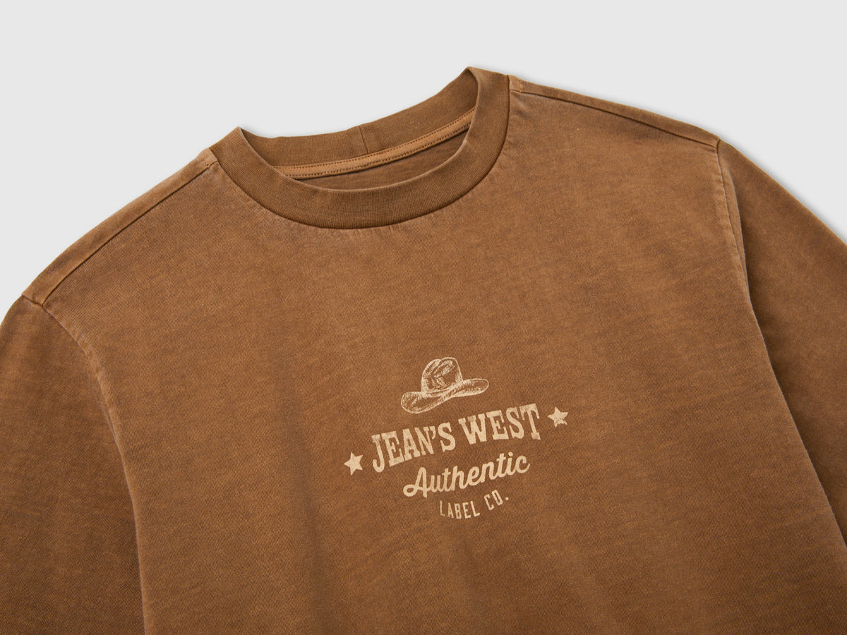 T-shirt over fit con stampa western