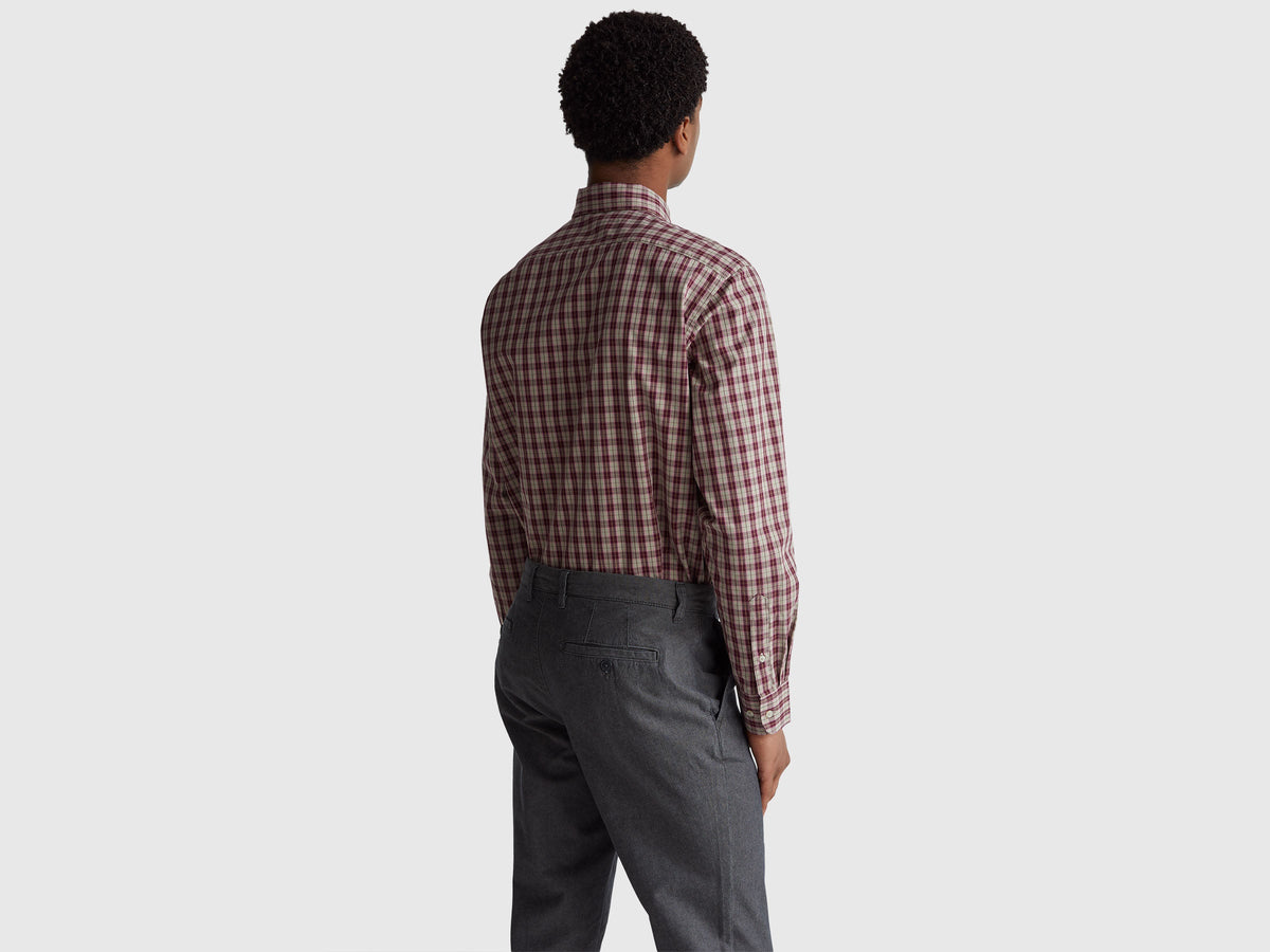 Camicia a quadri 100% cotone
