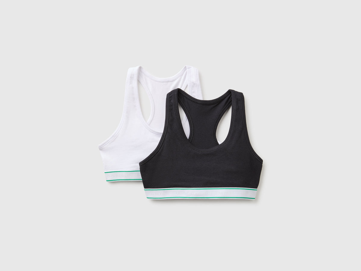 Due brassiere in cotone