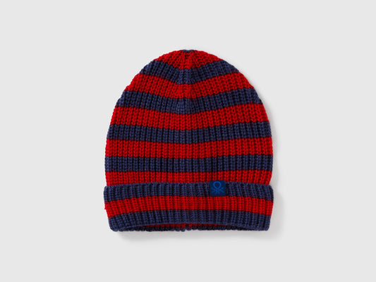 Cappello a righe multicolor