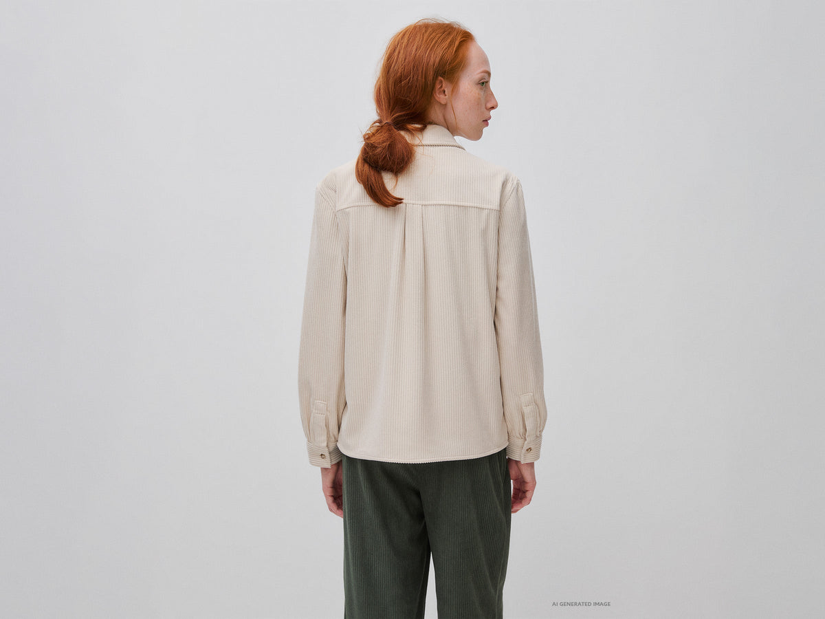 Camicia in velluto a costine