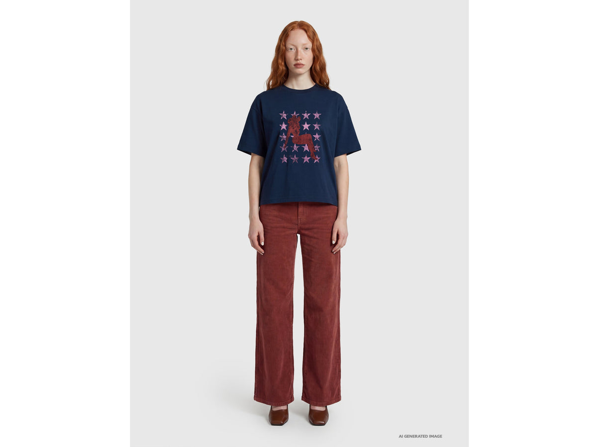 T-shirt relaxed fit con stampa western