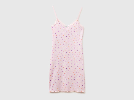 Camicia da notte fantasia con spalline