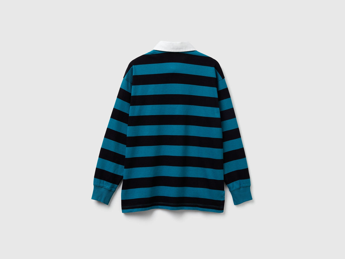Polo a righe in cotone