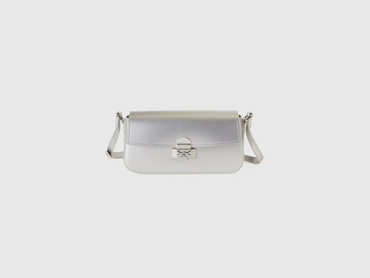 Borsa baguette effetto vernice
