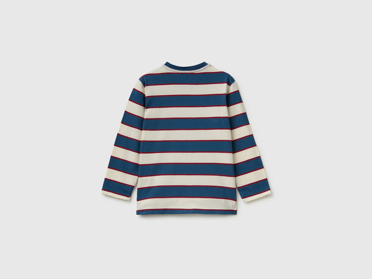 T-shirt a righe in cotone bio