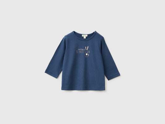 T-shirt con stampa in cotone bio