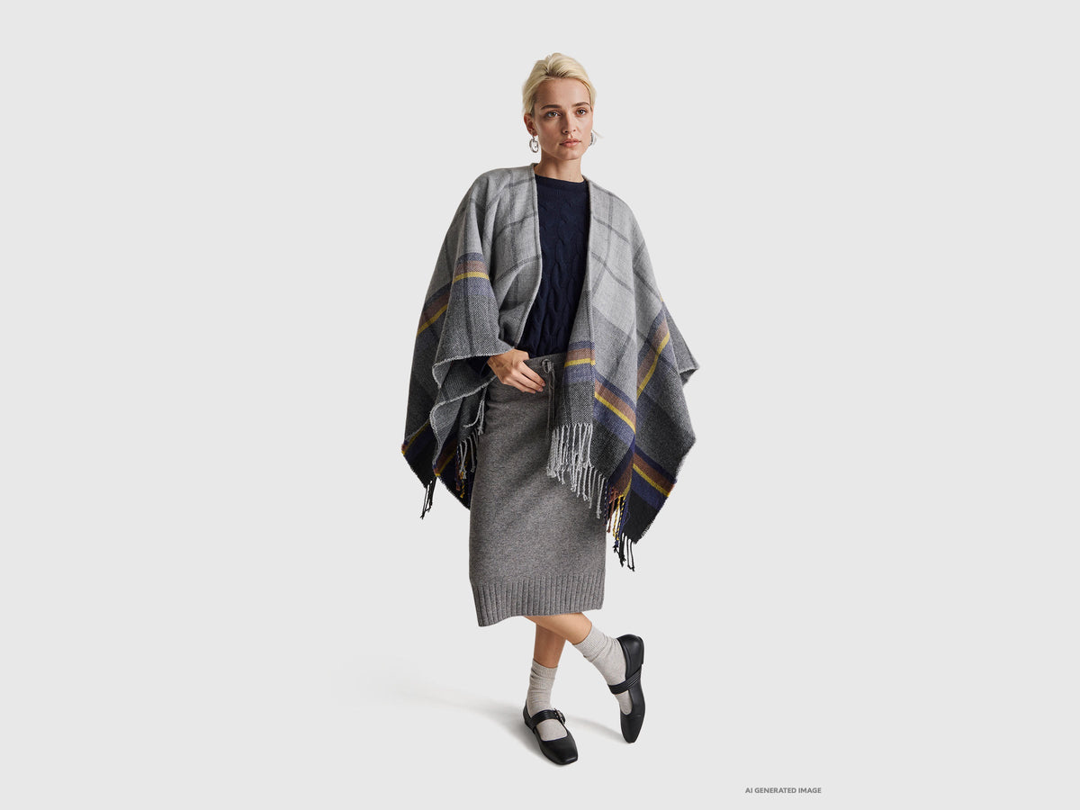 Maglia con trecce in misto cashmere