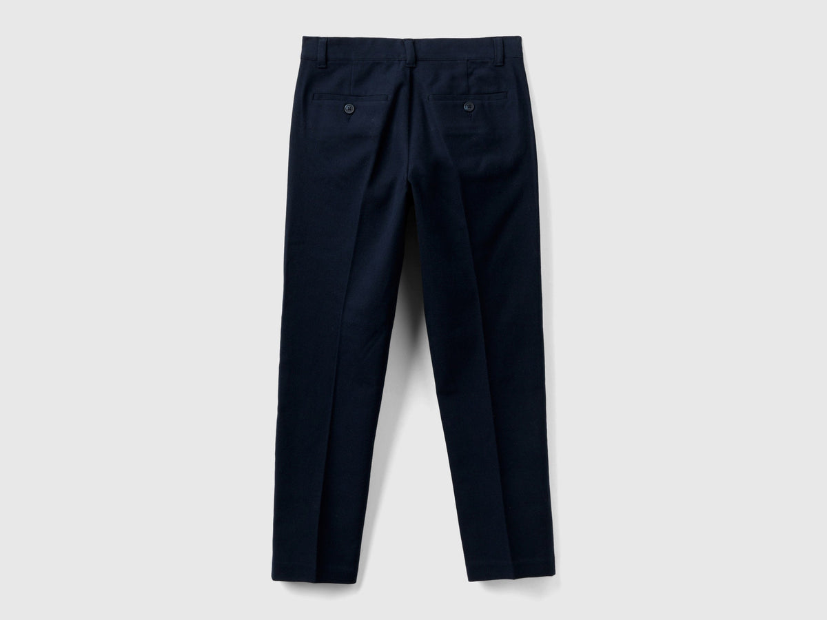 Pantaloni in flanella slim fit