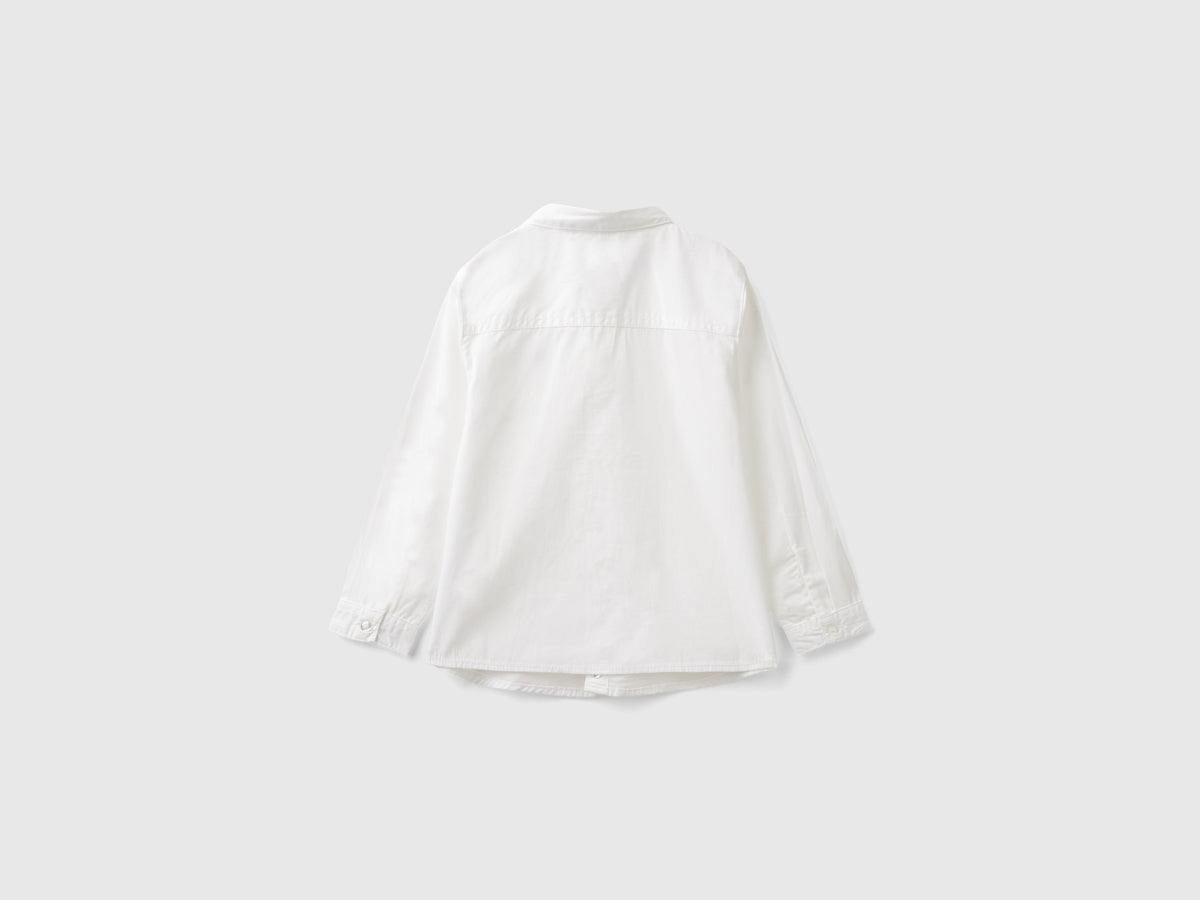 Camicia bianca in puro cotone