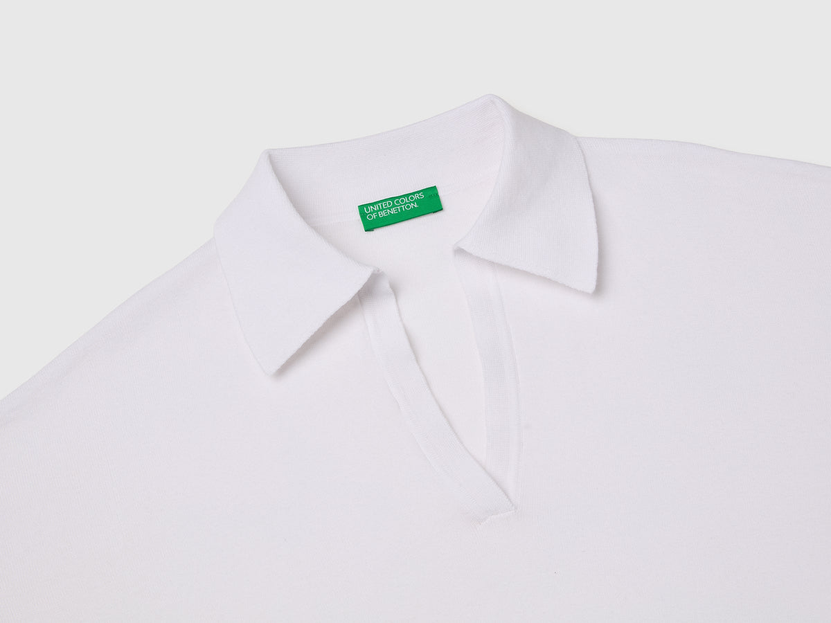 Maglia collo a polo in cotone premium