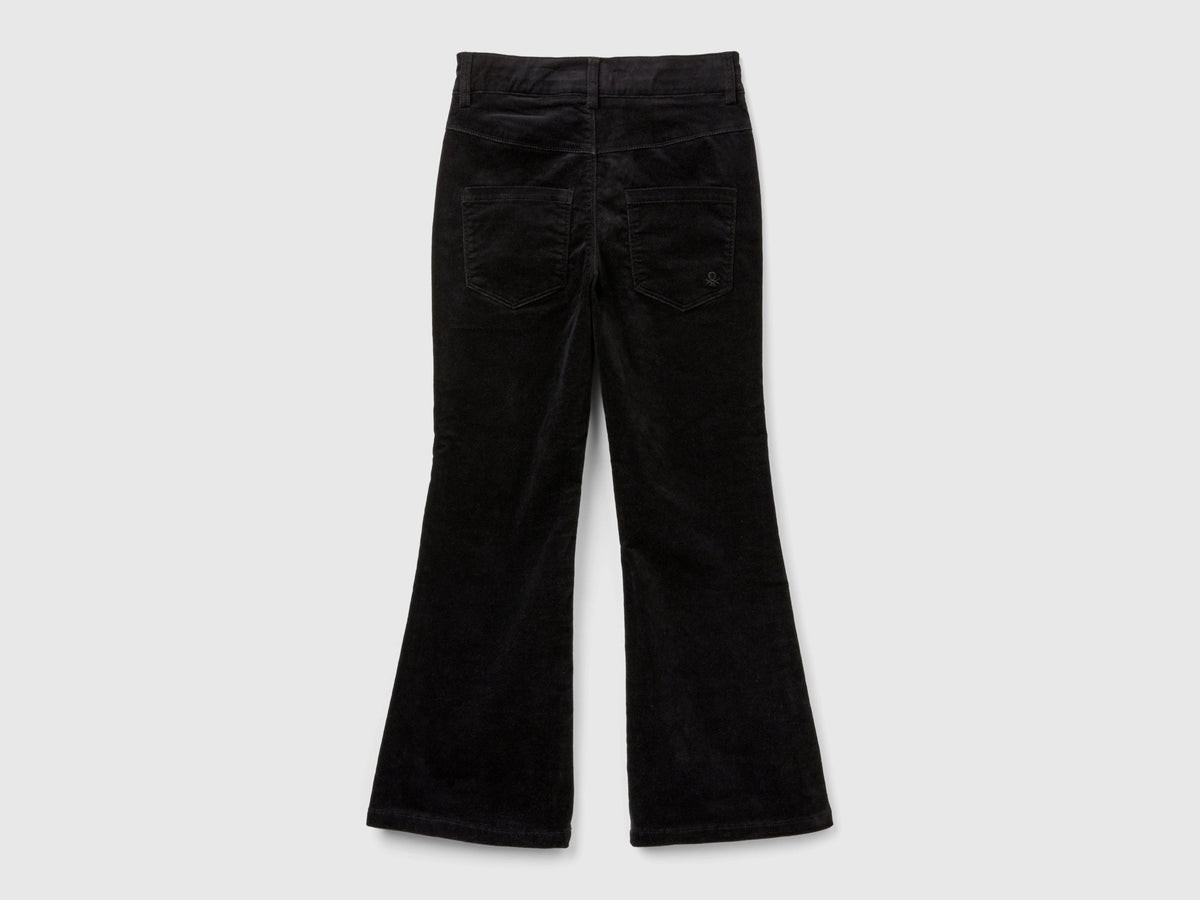 Pantaloni in velluto flare fit