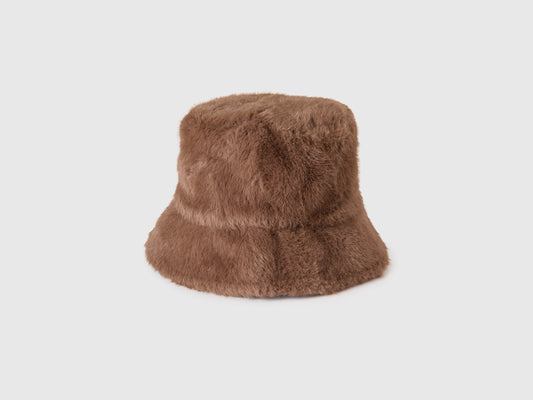 Cappello in pelliccetta sintetica reversibile