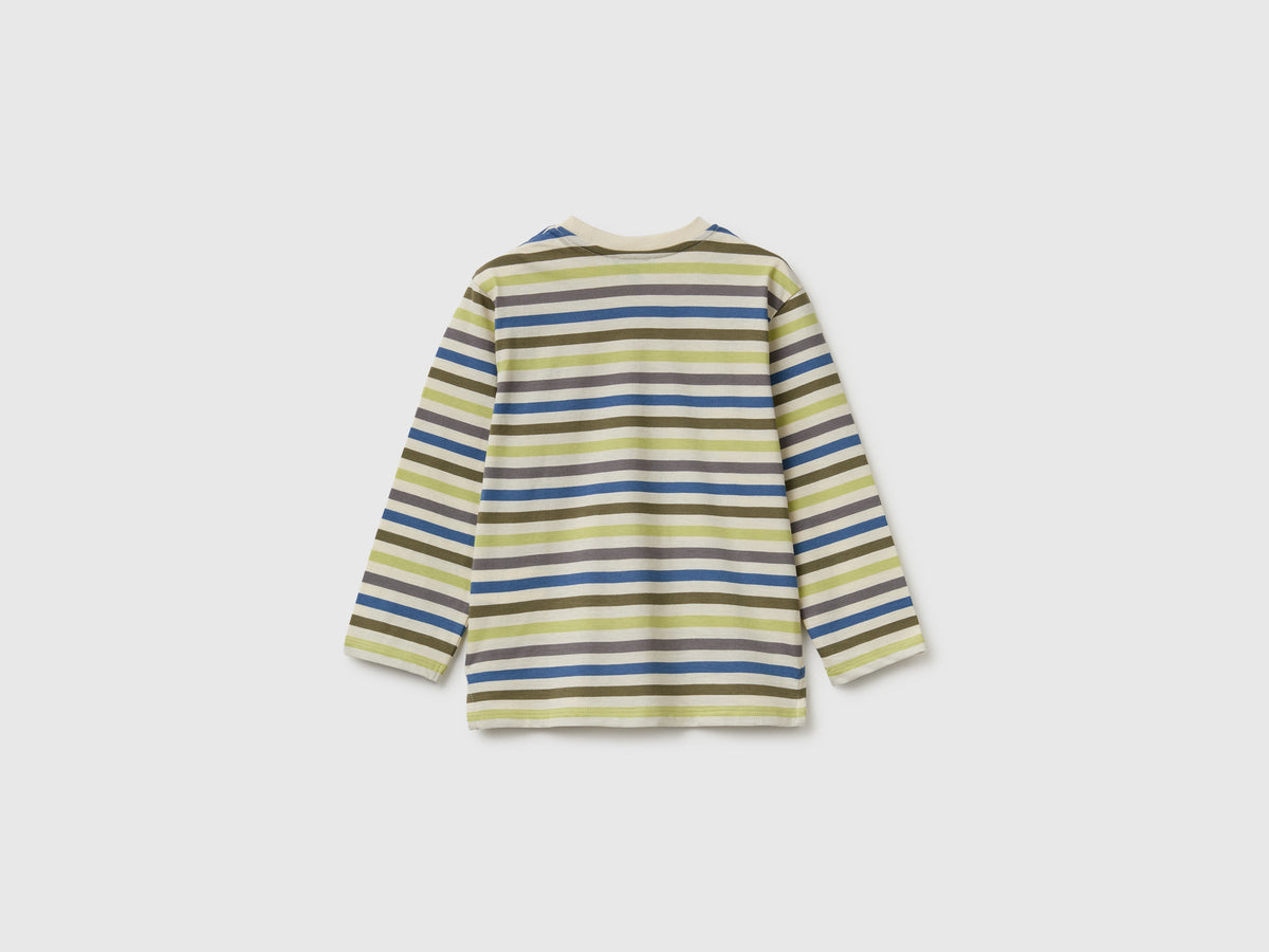 T-shirt a righe in cotone bio