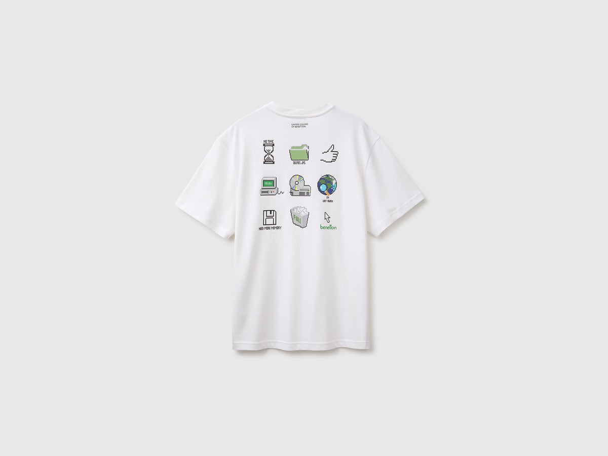 T-shirt relaxed fit con stampa