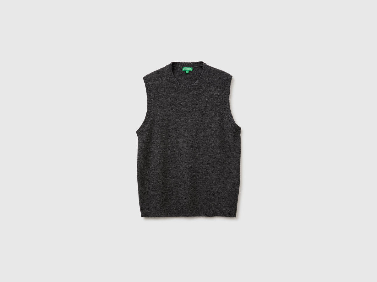 Gilet in maglia di misto alpaca