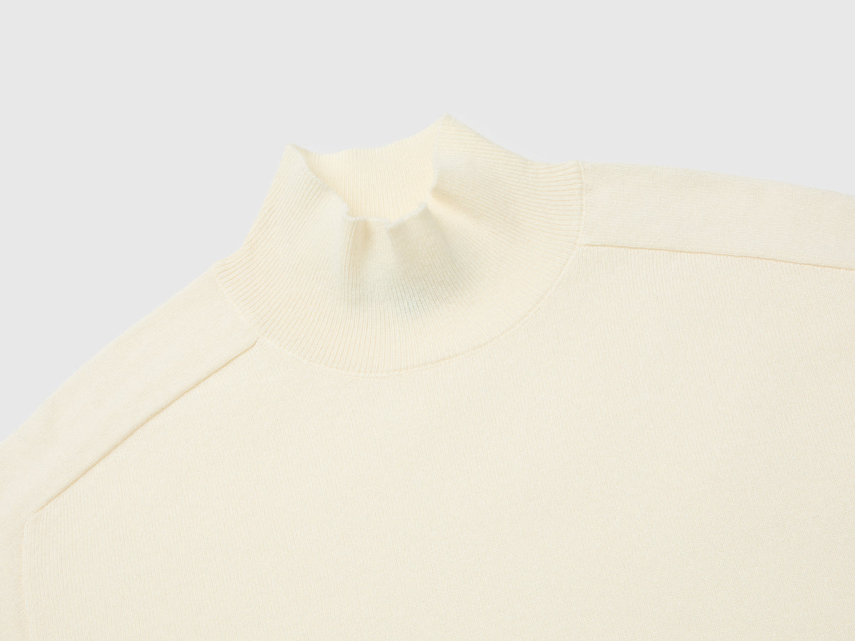 Maglia dolcevita in misto cashmere