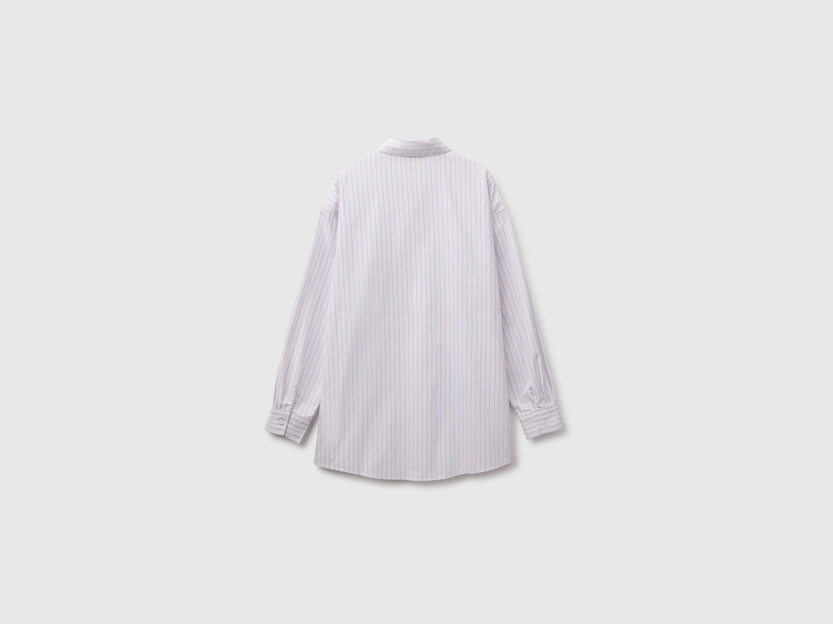 Camicia over fit a righe