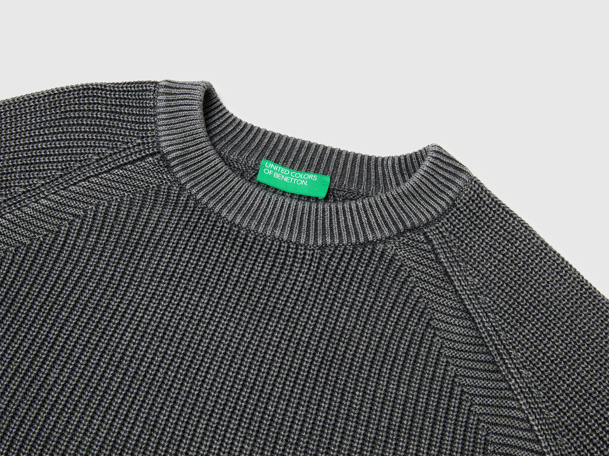Maglia regular fit stone washed