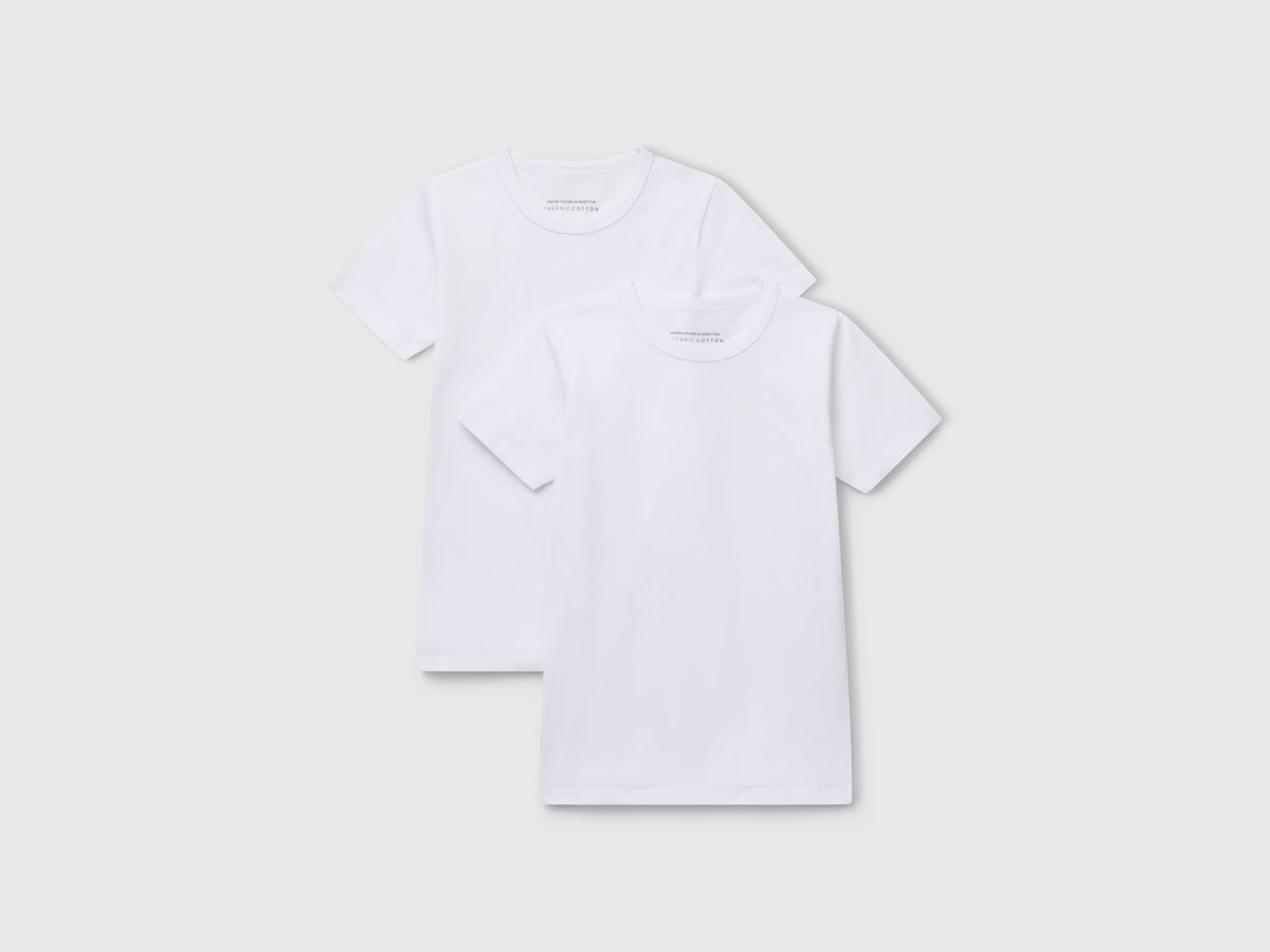 Due t-shirt in cotone bio stretch