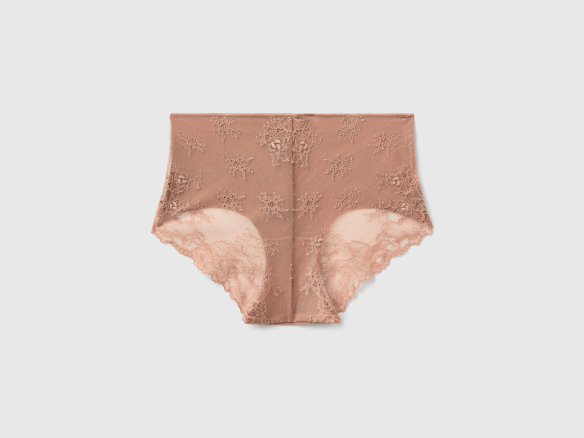 Culotte elasticizzate con pizzo