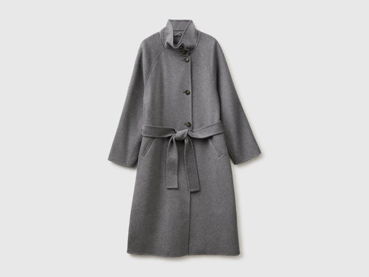Cappotto lungo in lana e cashmere