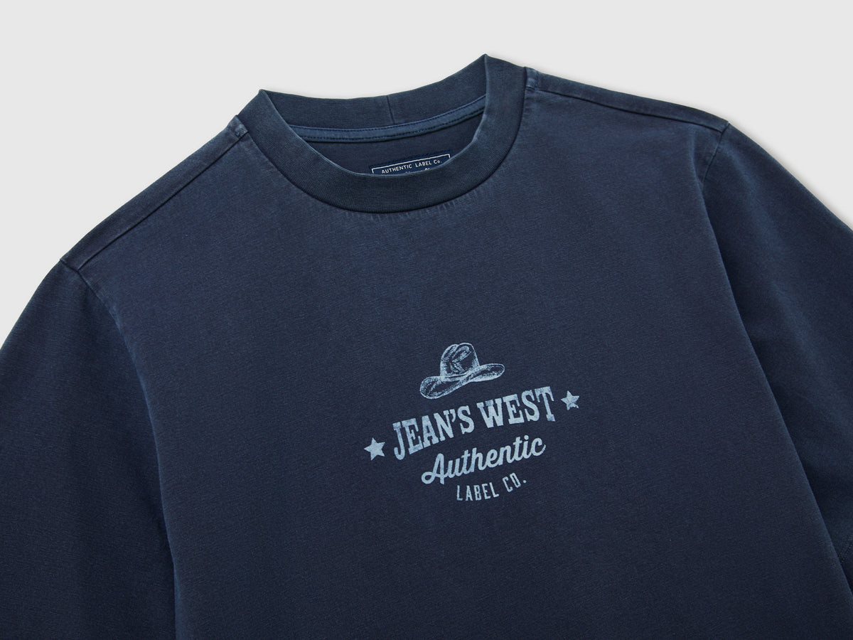T-shirt over fit con stampa western