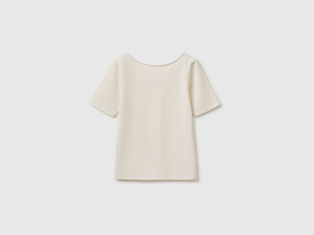 T-shirt slim fit reversibile