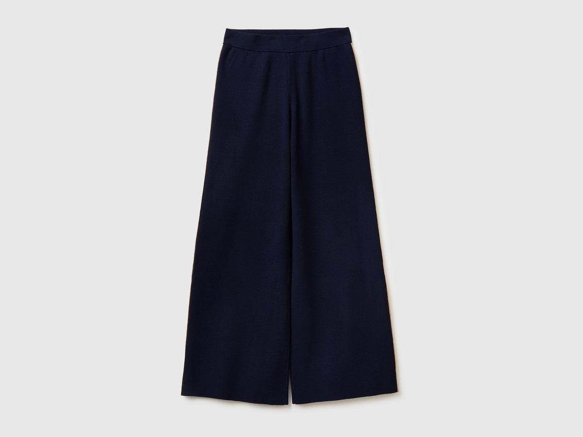 Pantaloni a palazzo in misto viscosa
