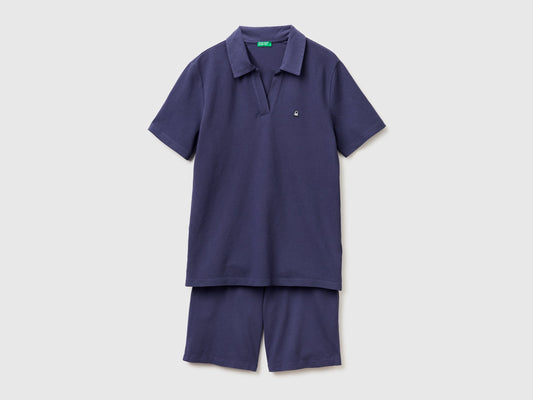 Pigiama con maglia a polo