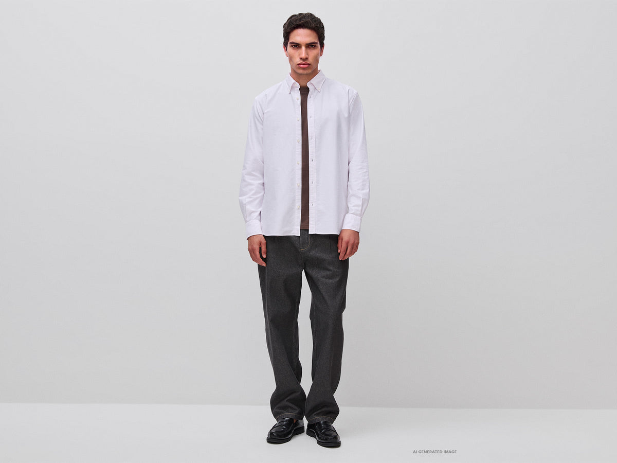 Camicia a righe button down