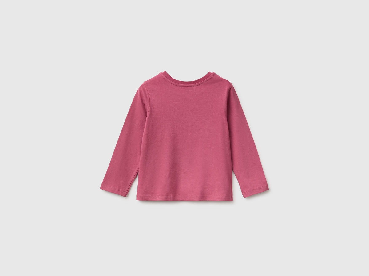 T-shirt con stampa effetto rigonfio
