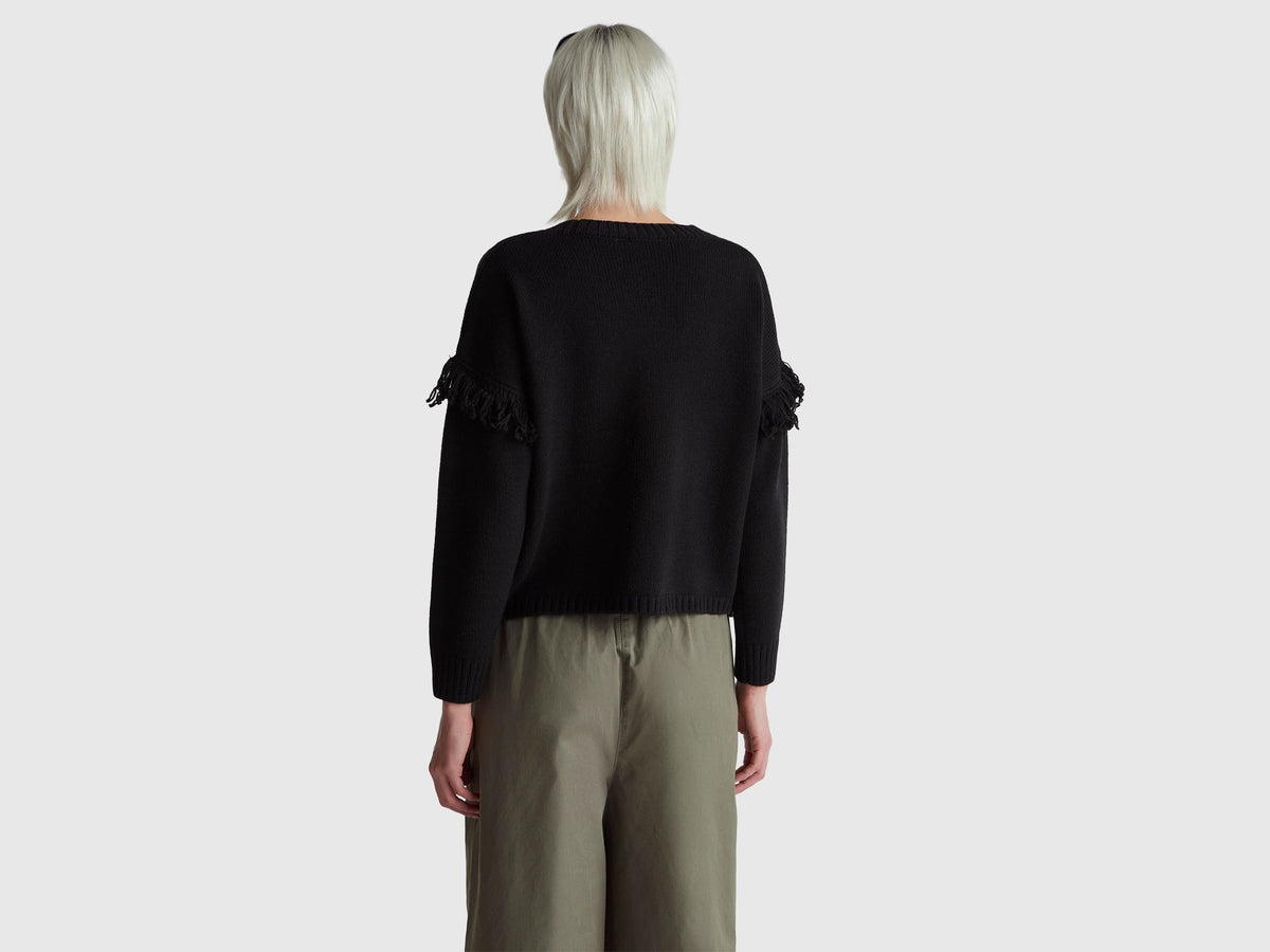 Maglione con frange