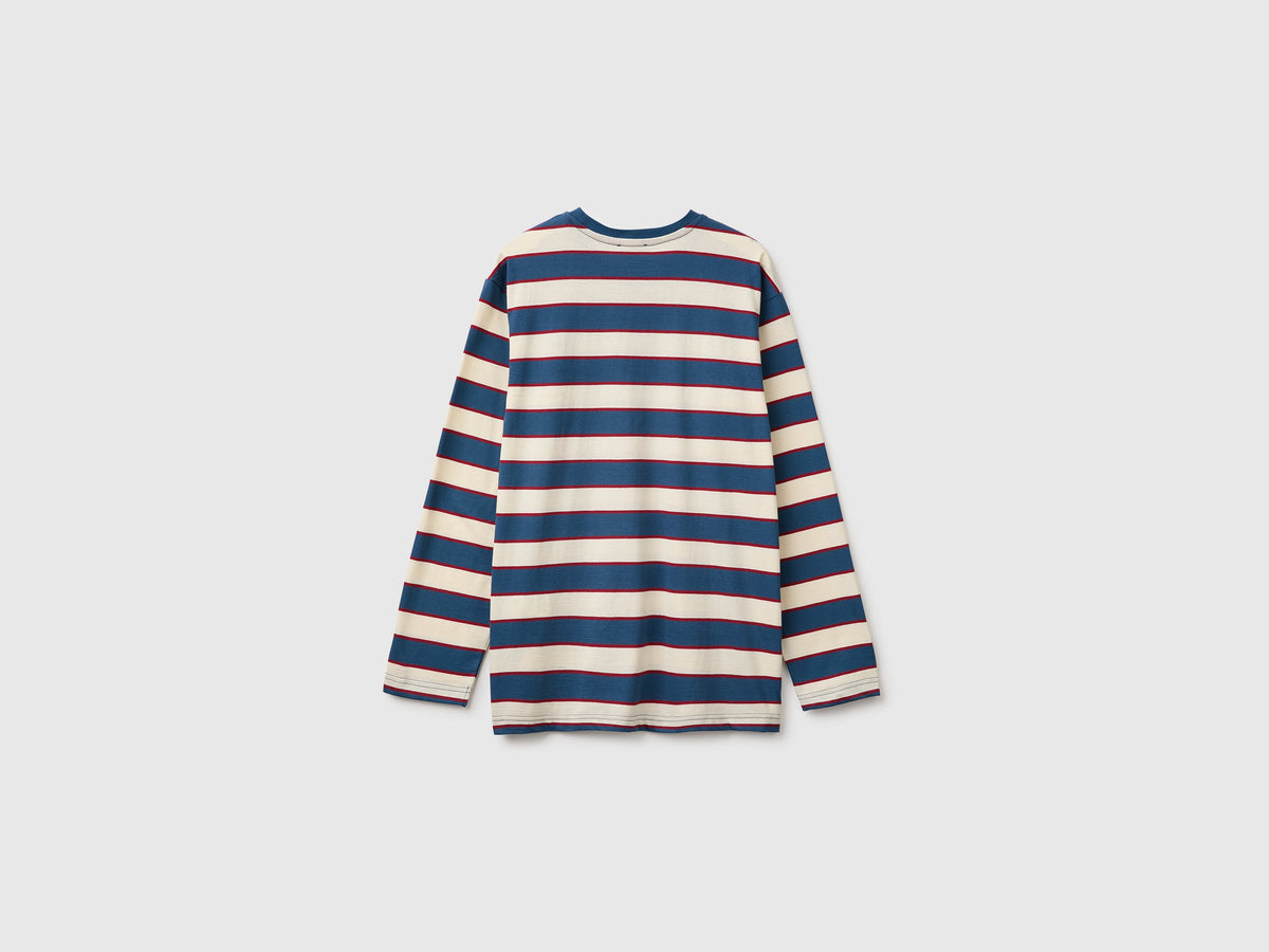 T-shirt a righe in cotone bio