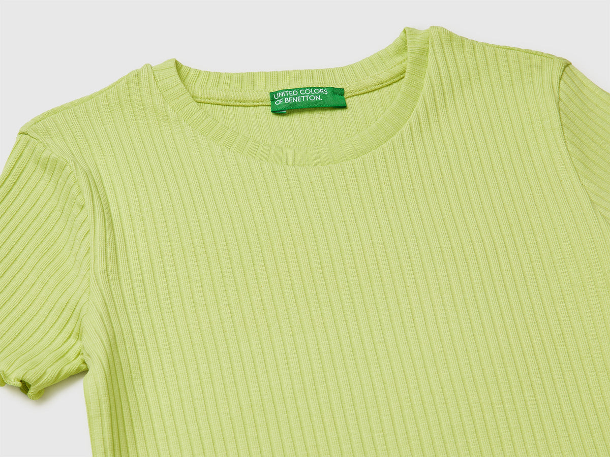 T-shirt slim fit a costine
