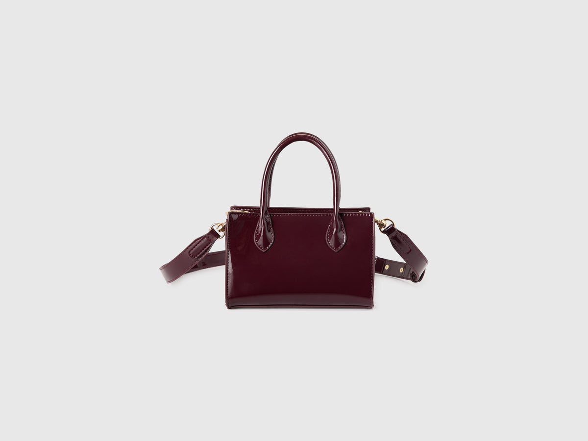 Mini borsa in vernice