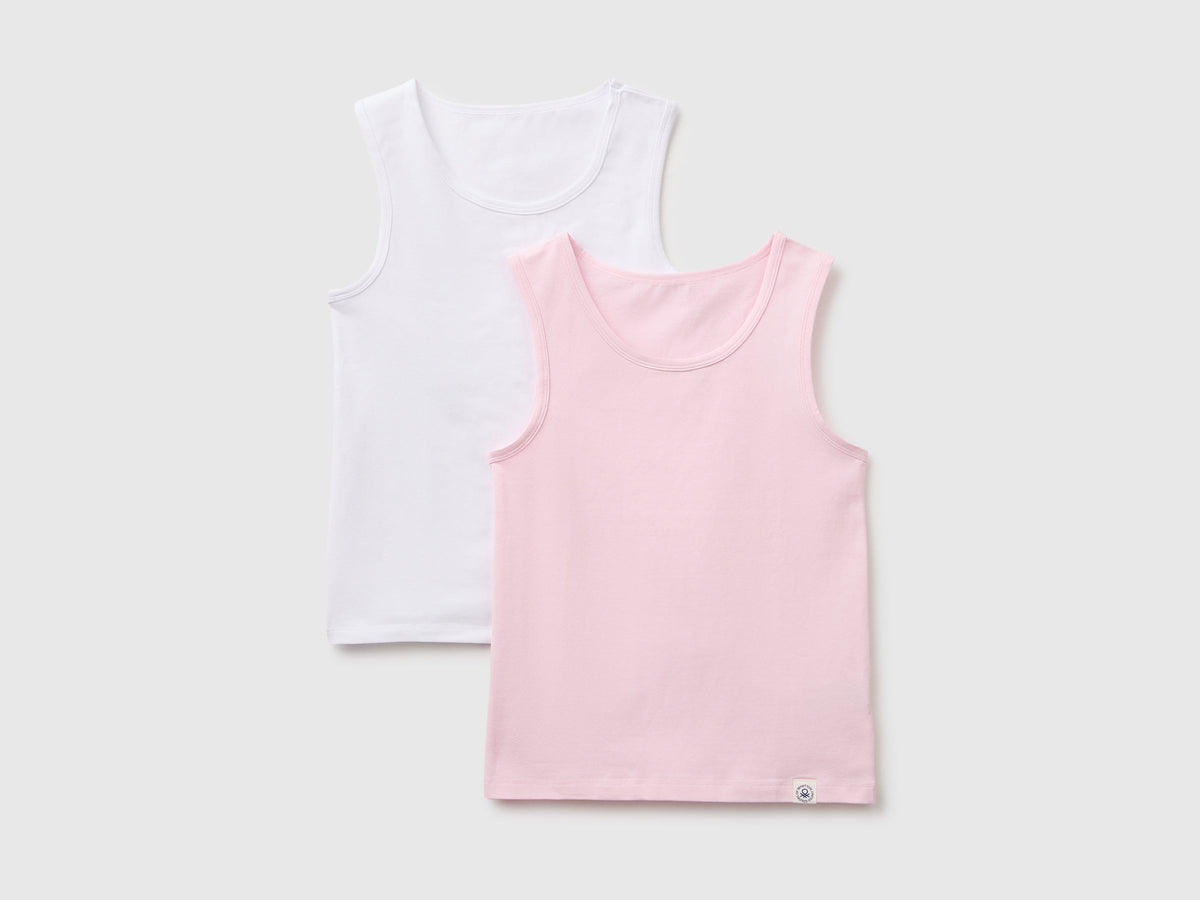Due canotte intime in cotone stretch
