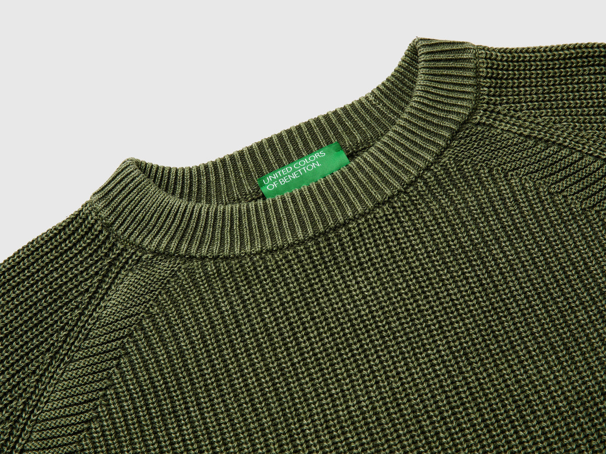 Maglia regular fit stone washed