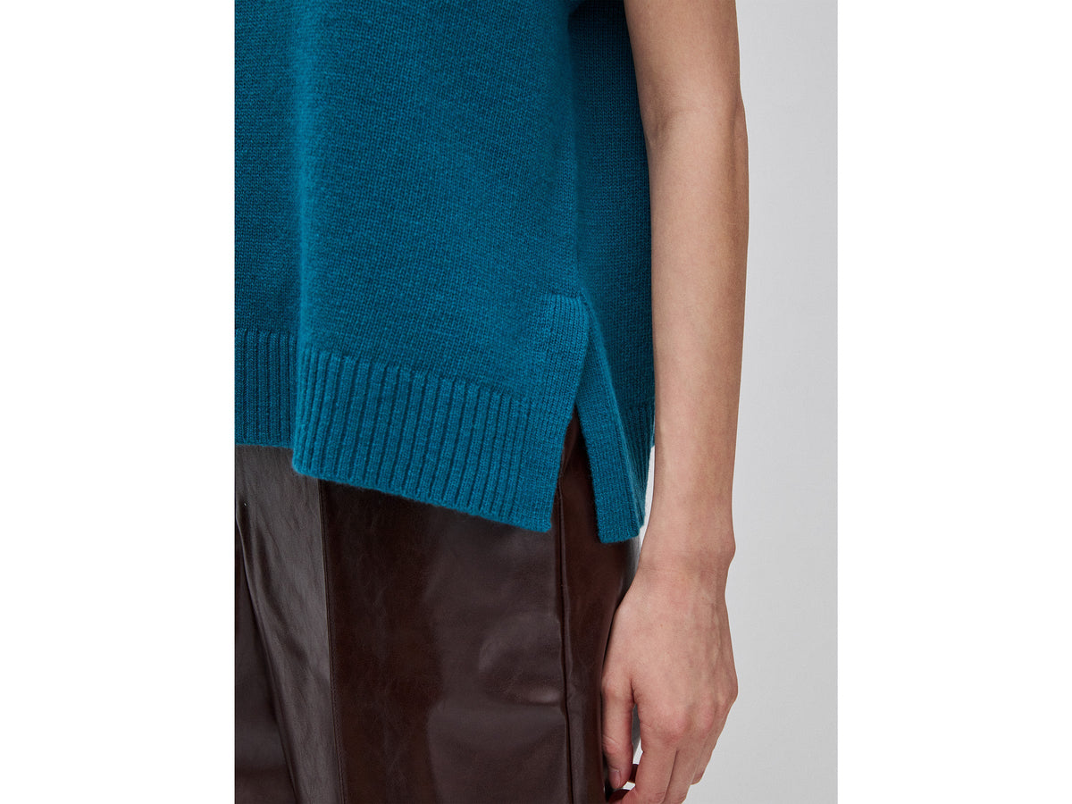 Gilet in maglia di misto lana