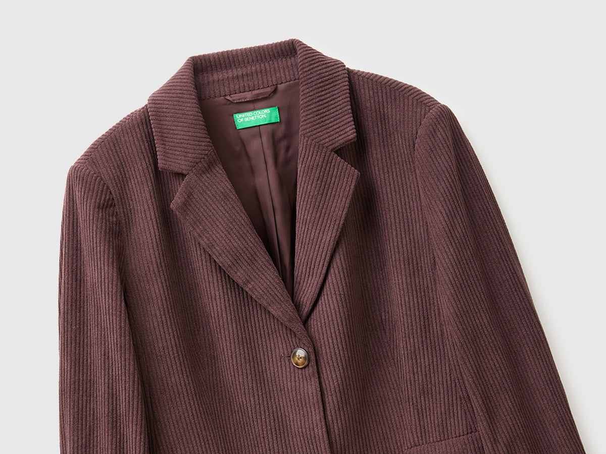 Blazer in velluto a costine