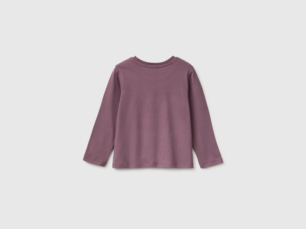 T-shirt con stampa effetto rigonfio