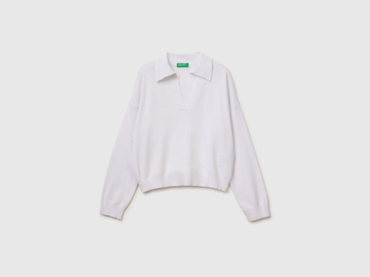 Maglia collo a polo in cotone premium