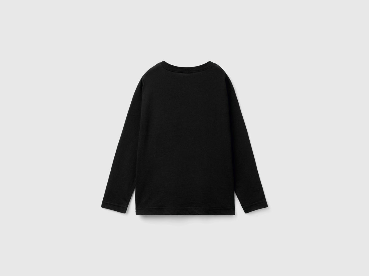 T-shirt girocollo in cotone bio