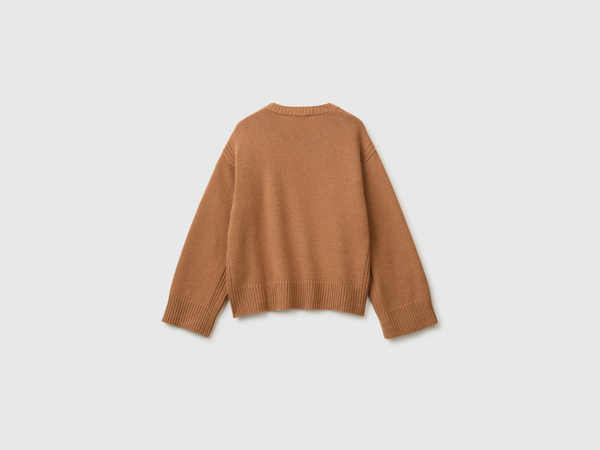 Maglia boxy fit in misto lana