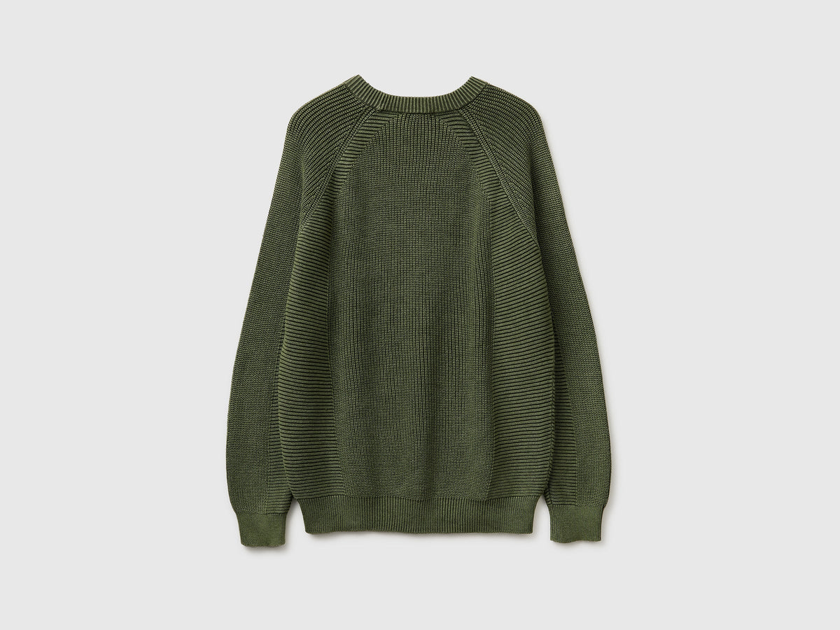 Maglia regular fit stone washed