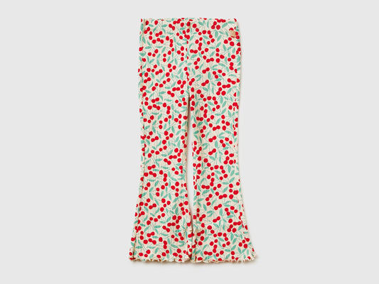 Leggings stampati a costine